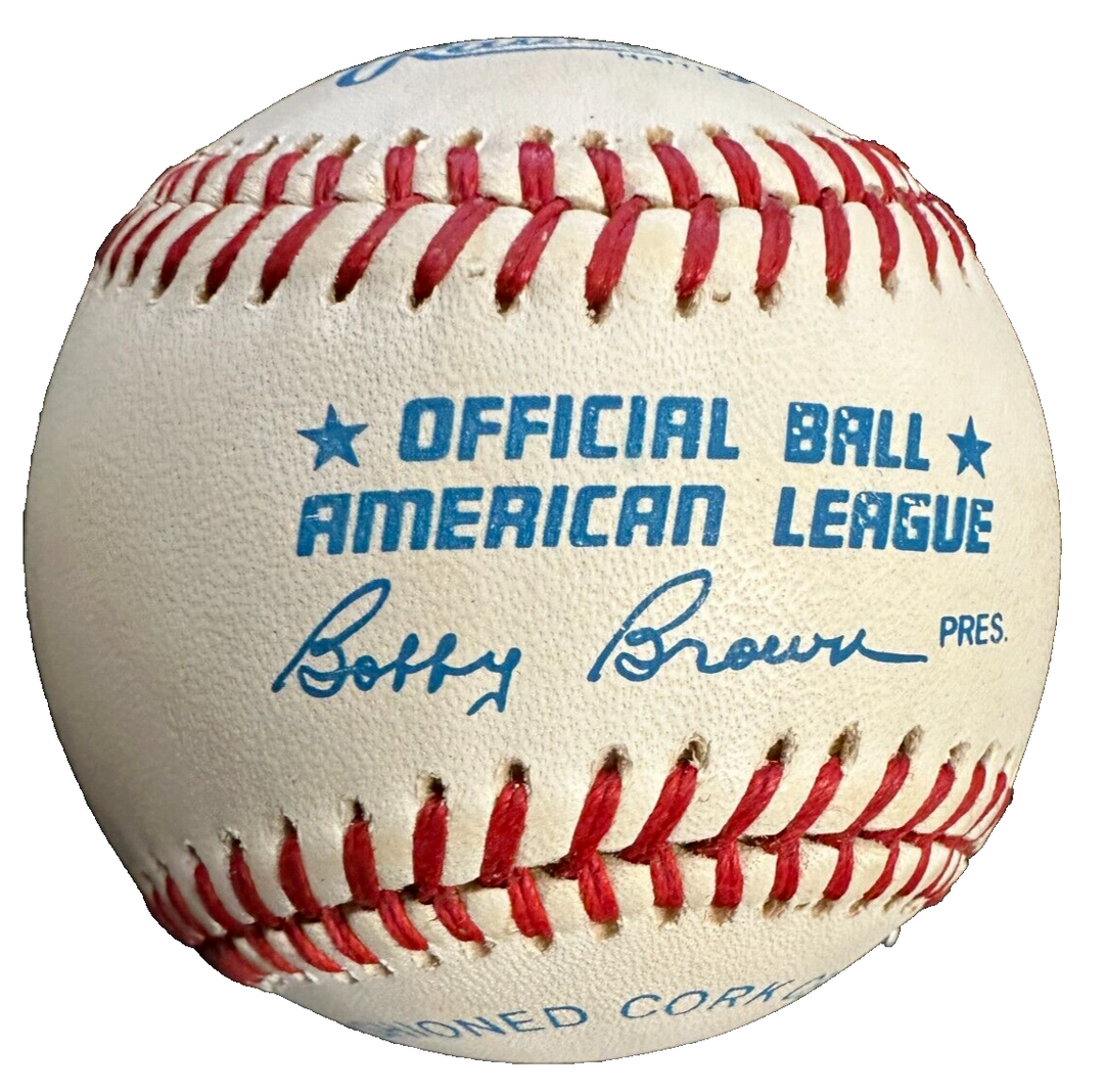 Cecil Fielder Autographed Official American League Baseball Tigers Yankees