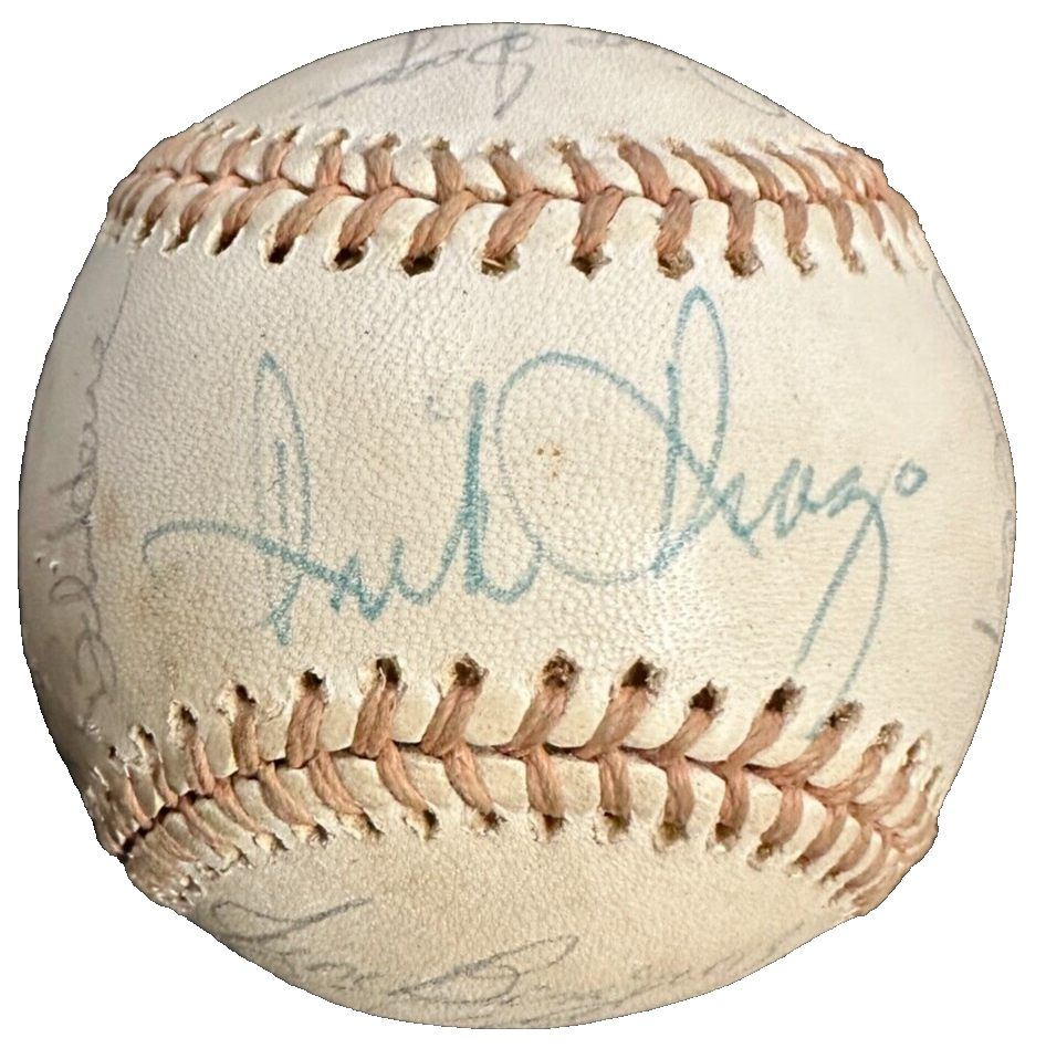 1975 Boston Red Sox Team Autographed MacPhail Baseball Rice Lynn Evans Tiant BAS