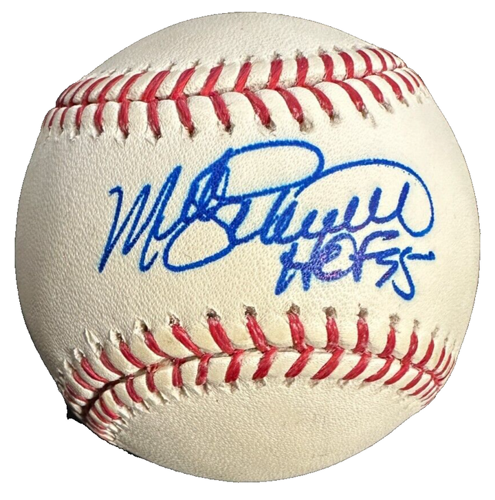 Mike Schmidt Autographed Major League Baseball W/ HOF 95 Inscription BAS