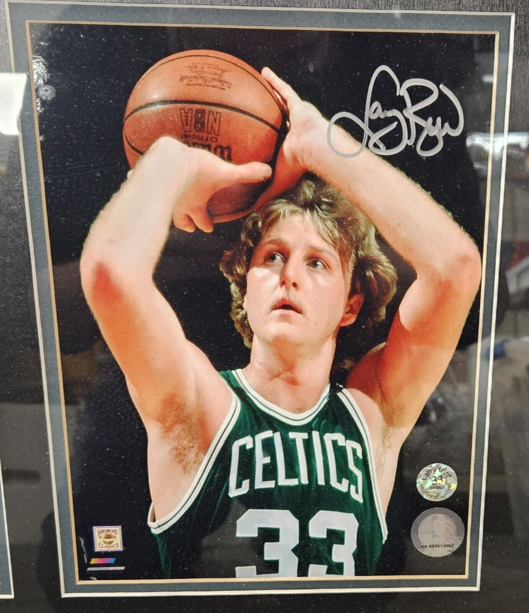 The Big 3 Larry Bird Robert Parish Kevin McHale Signed Custom Framed Photos COA