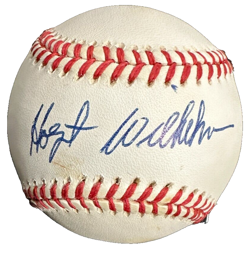 Hoyt Wilhelm Autographed National League Baseball HOF White Sox