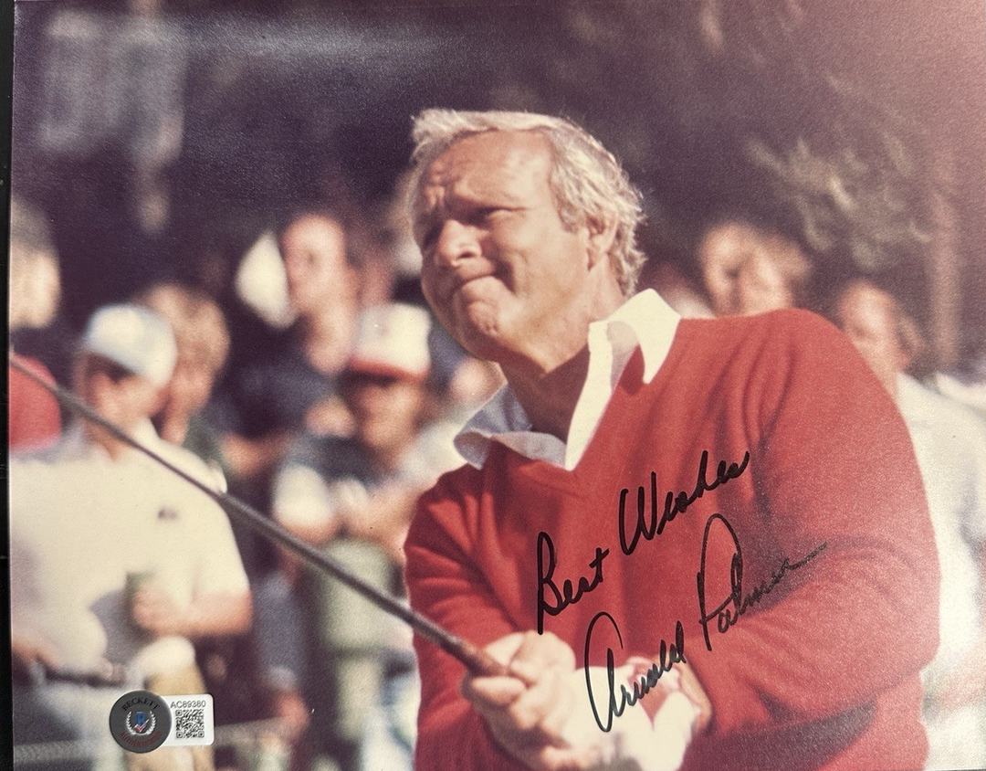 Arnold Palmer Autographed 8x10 PGA Photo HOF BAS
