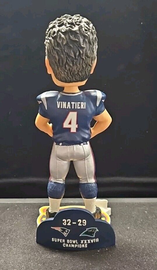 Adam Vinatieri Superbowl XXXVIII FOCO Bobblehead Legends Of The Field LE /20000