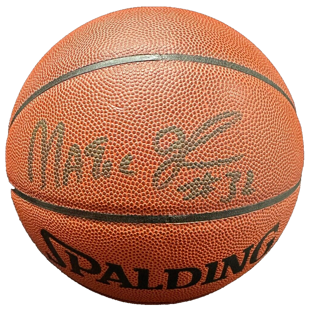 Magic Johnson Autographed Spalding Official NBA Basketball BAS