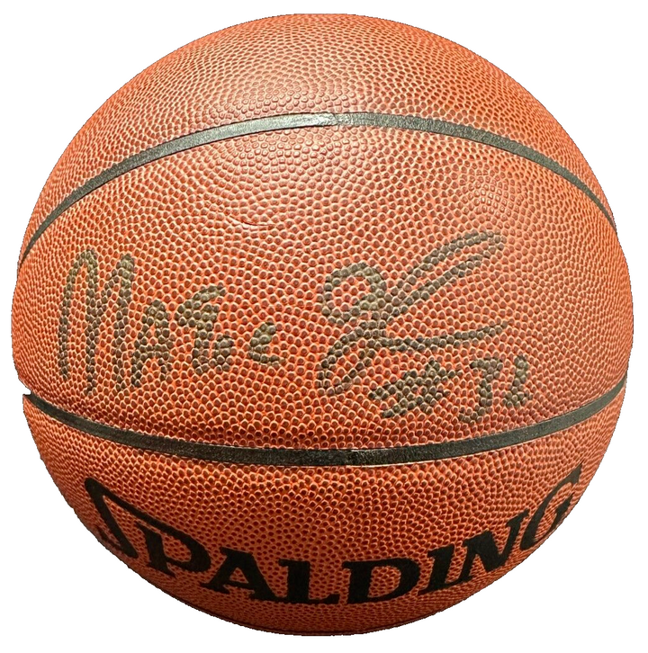 Magic Johnson Autographed Spalding Official NBA Basketball BAS