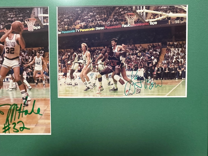 Larry Bird Robert Parish & Kevin McHale Autographed Framed Photos BAS HOF