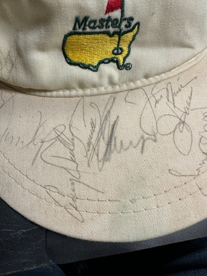 Jack Nicklaus, Strange, Zoeller, Goalby Autographed The Masters Golf Visor BAS