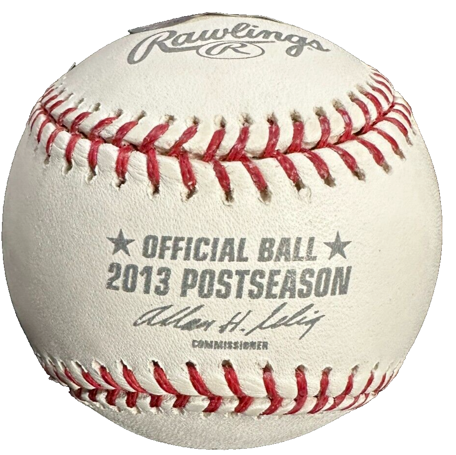 Miguel Cabrera Autographed Official MLB 2013 Postseason Baseball BAS Tigers