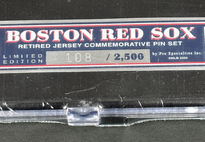 MLB Red Sox Retired Numbers Pin Set Doerr Cronin Fisk Yaz Williams 108/2500