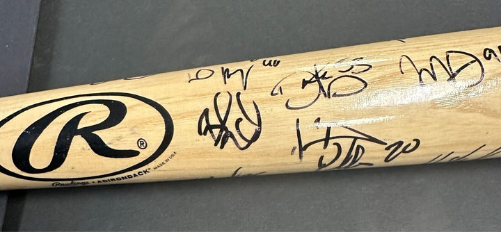 Boston Bruins 2010 Winter Classic Team Signed Bat Fenway Park Orr Bergeron