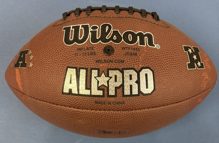 Hugh McElhenny HOF Signed Wilson Football San Francisco 49ers Sportsworld COA