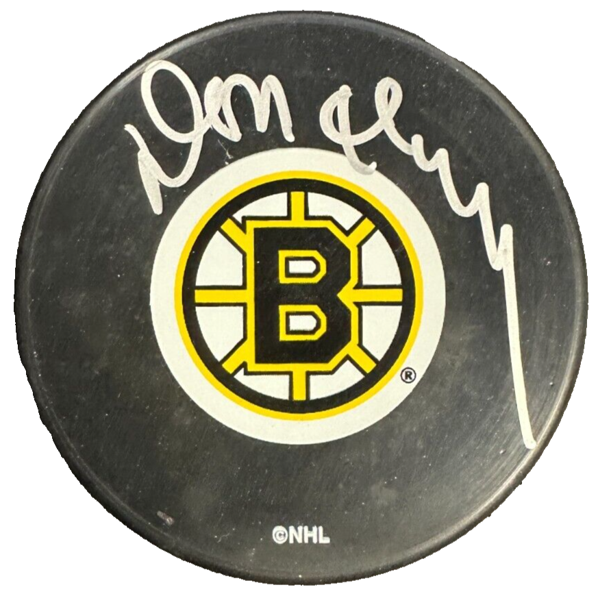 Don Cherry Autographed Boston Bruins Hockey Puck HOF NHL