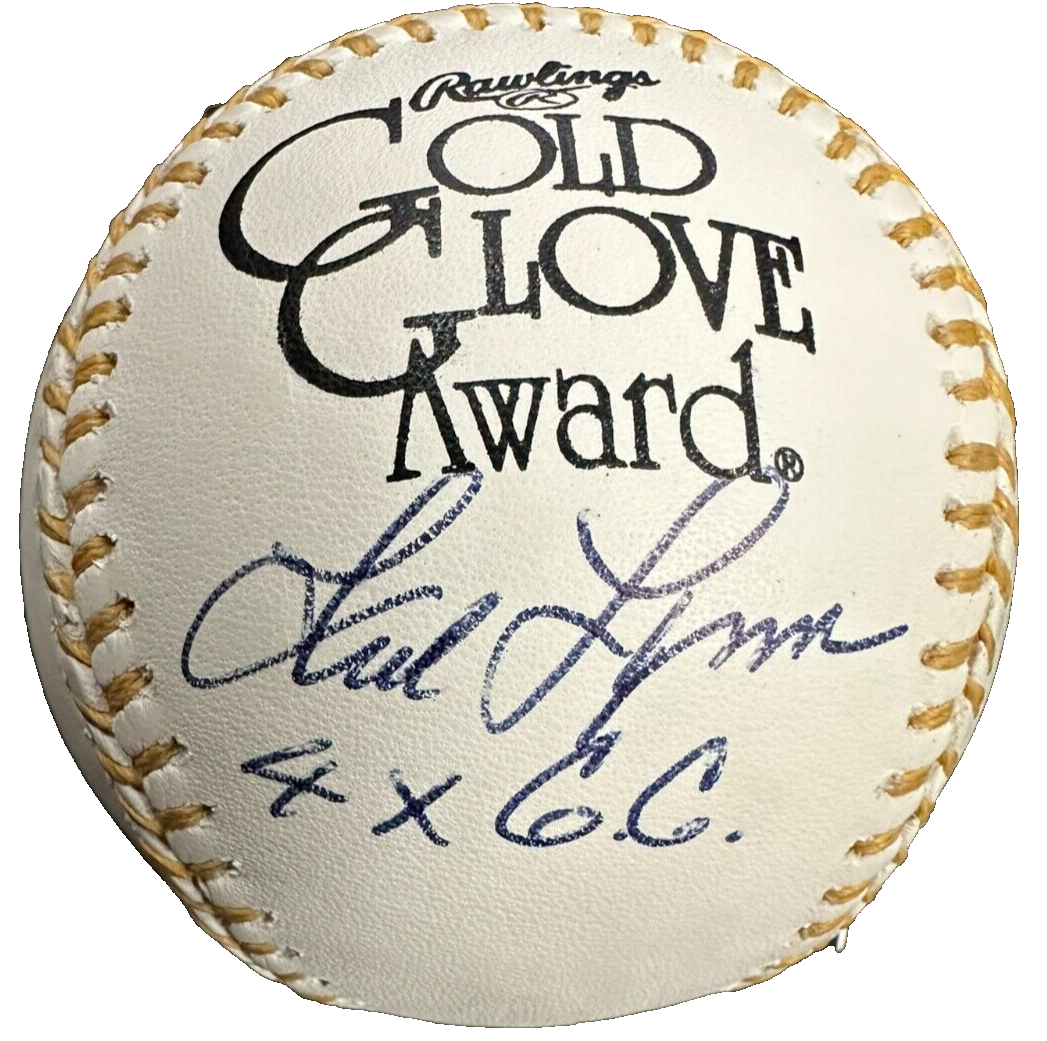 Fred Lynn Autographed Rawlings Gold Glove Baseball Boston Red Sox PSA