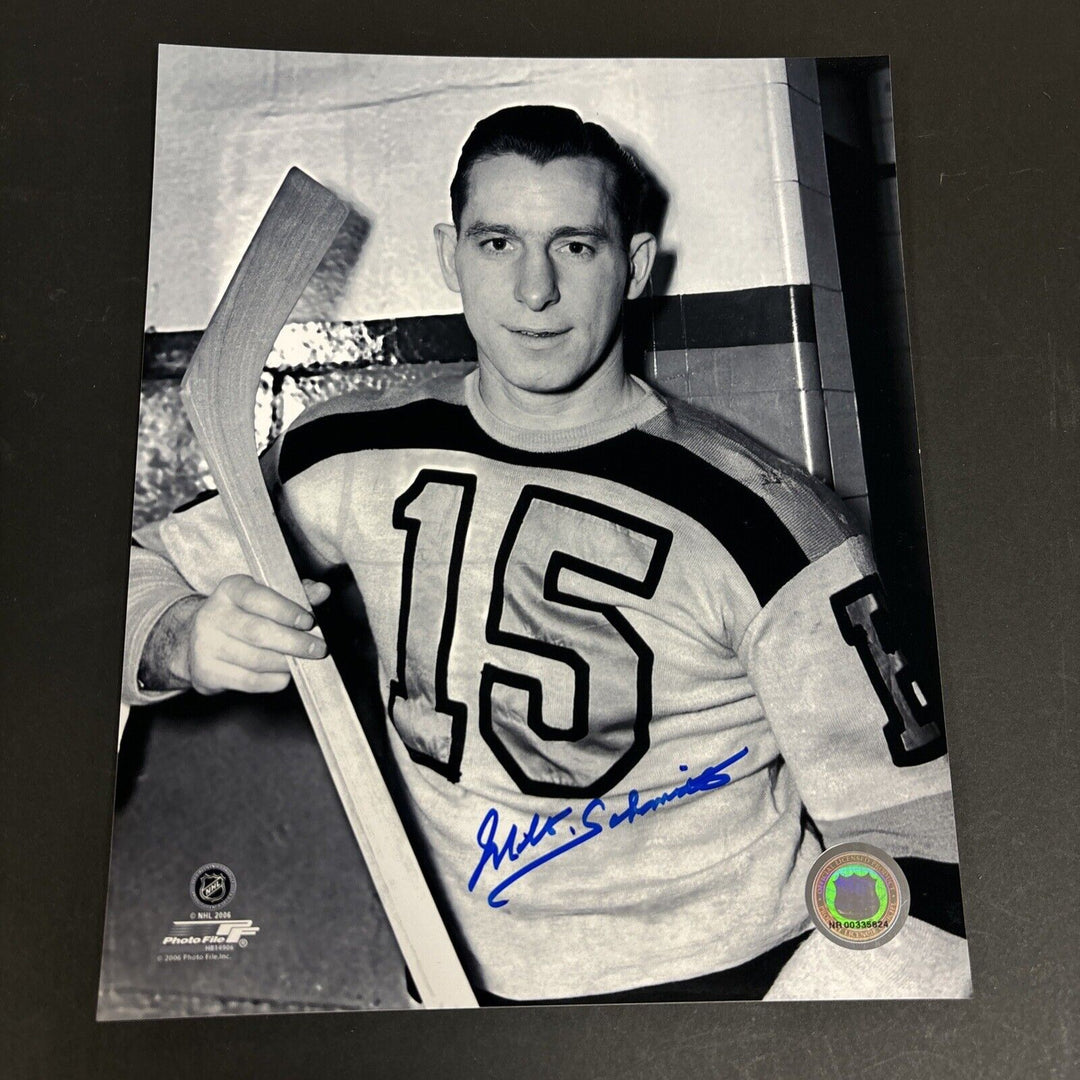 Milt Schmidt Signed 8x10 Boston Bruins Sportsworld