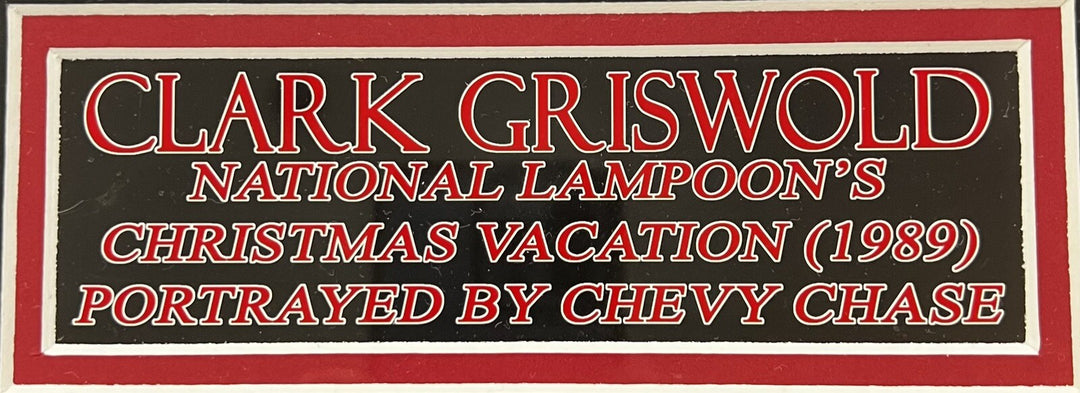 Chevy Chase Signed Clark Griswold Custom Blackhawks Jersey In Custom Frame COA
