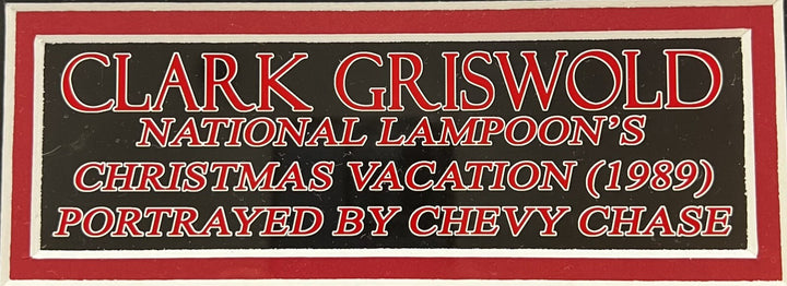 Chevy Chase Signed Clark Griswold Custom Blackhawks Jersey In Custom Frame COA