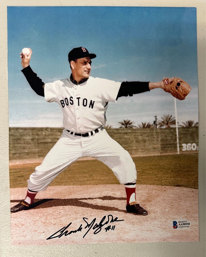 Frank Malzone Autographed Boston Red Sox 8x10 Photo BAS