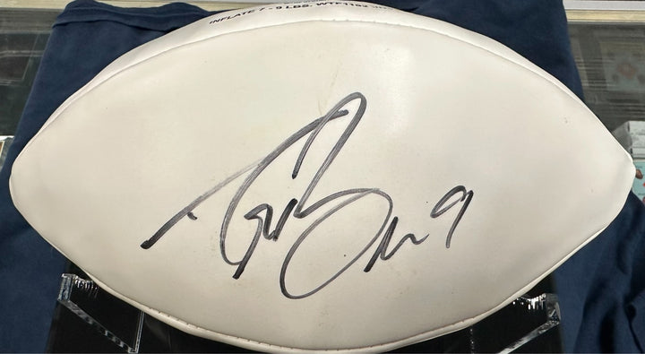 Drew Brees Autographed White Panel Football New Orleans Saints BAS
