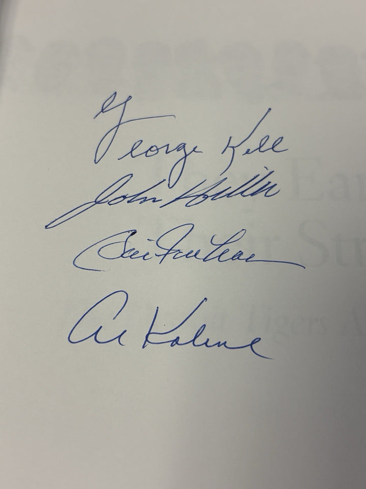 Al Kaline Kell Freehan Signed They Earned Their Stripes Tigers All-Time Book