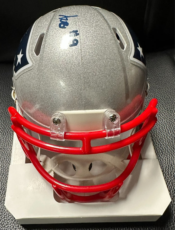 Kayshon Boutte Autographed New England Patriots Mini Helmet NFL
