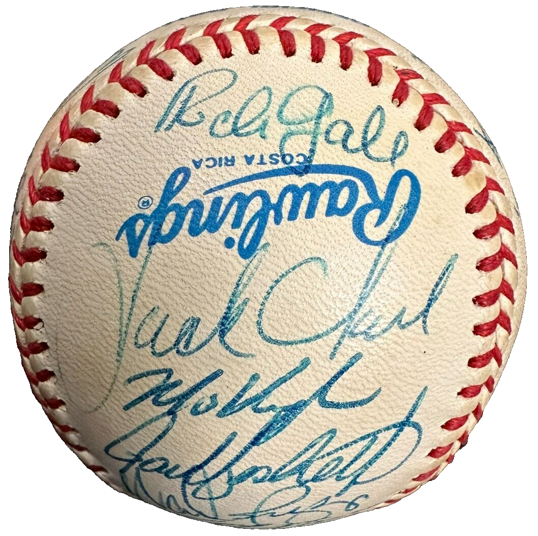 1992 Boston Red Sox Team Autographed Baseball Clemens Boggs Greenwell
