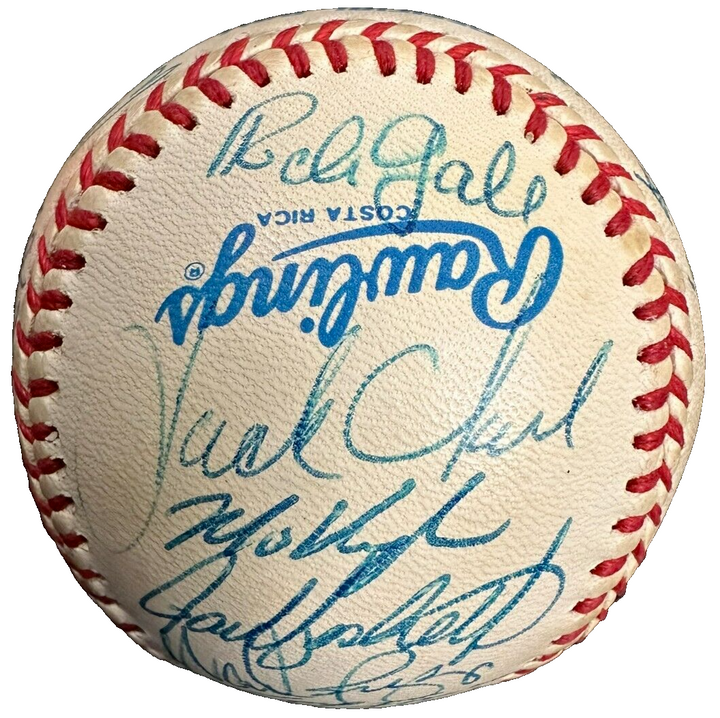 1992 Boston Red Sox Team Autographed Baseball Clemens Boggs Greenwell