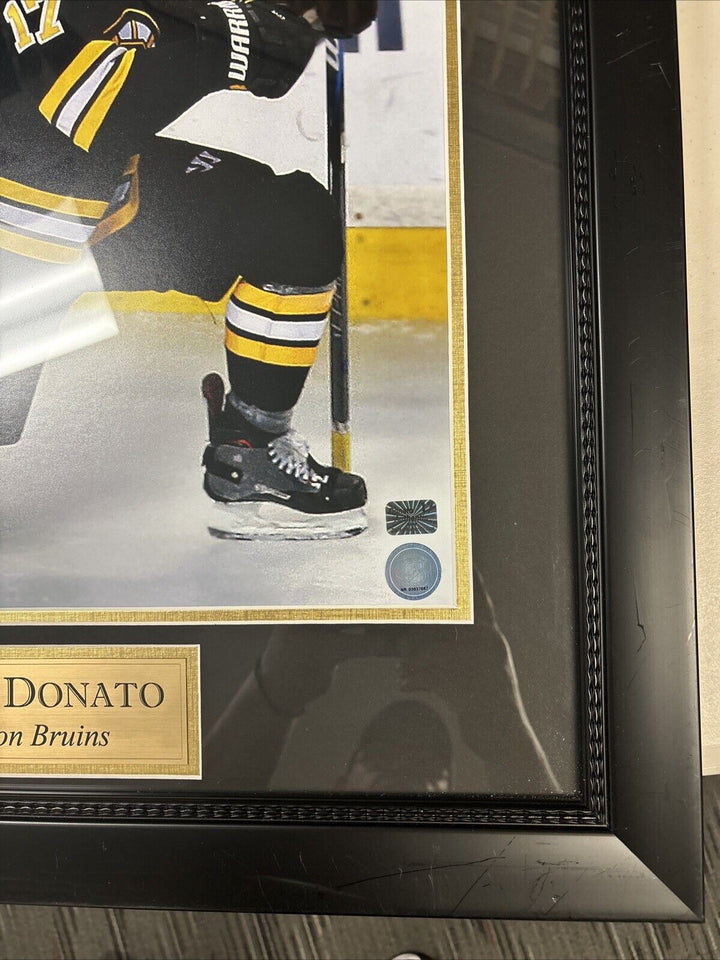 Ryan Donato Signed Framed 16x20 New England Picture Boston Bruins