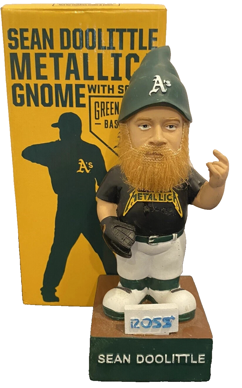 Sean Doolittle Oakland A's Athletics Metallica Gnome Statue 2016 SGA Musical