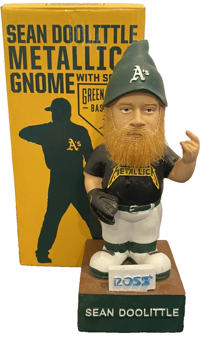Sean Doolittle Oakland A's Athletics Metallica Gnome Statue 2016 SGA Musical