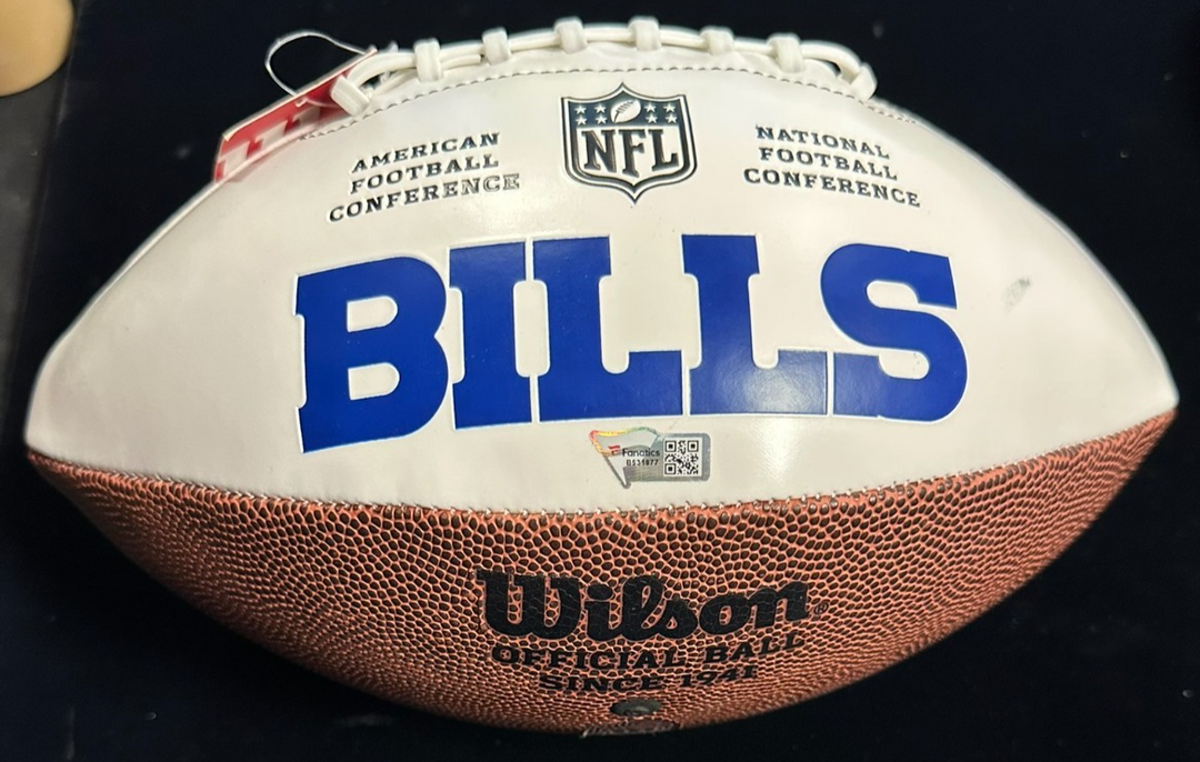 Marvin Harrison Signed Indianapolis Colts White Panel Football W/ HOF Fanatics