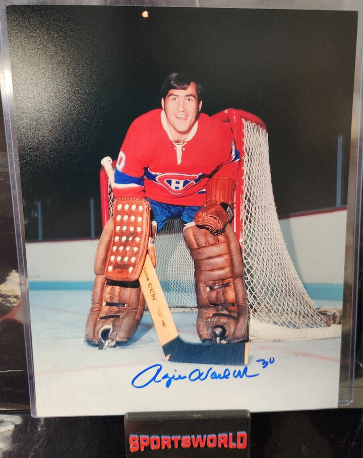 Rogie Vachon Signed 8x10 Photo Montreal Canadiens HOF COA