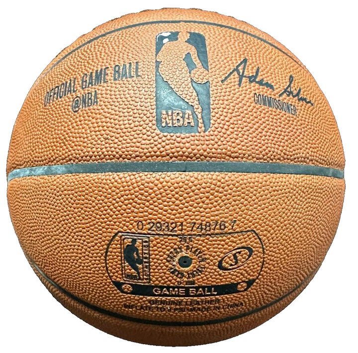 Bill Russell Signed Official NBA Basketball W/ Work Hard on Defense Insc BAS JSA