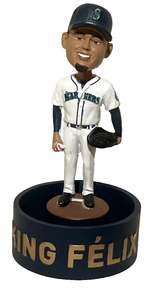 Felix Hernandez Bobblehead Infield Grass 2018 Seattle Mariners MBL SGA Key Bank