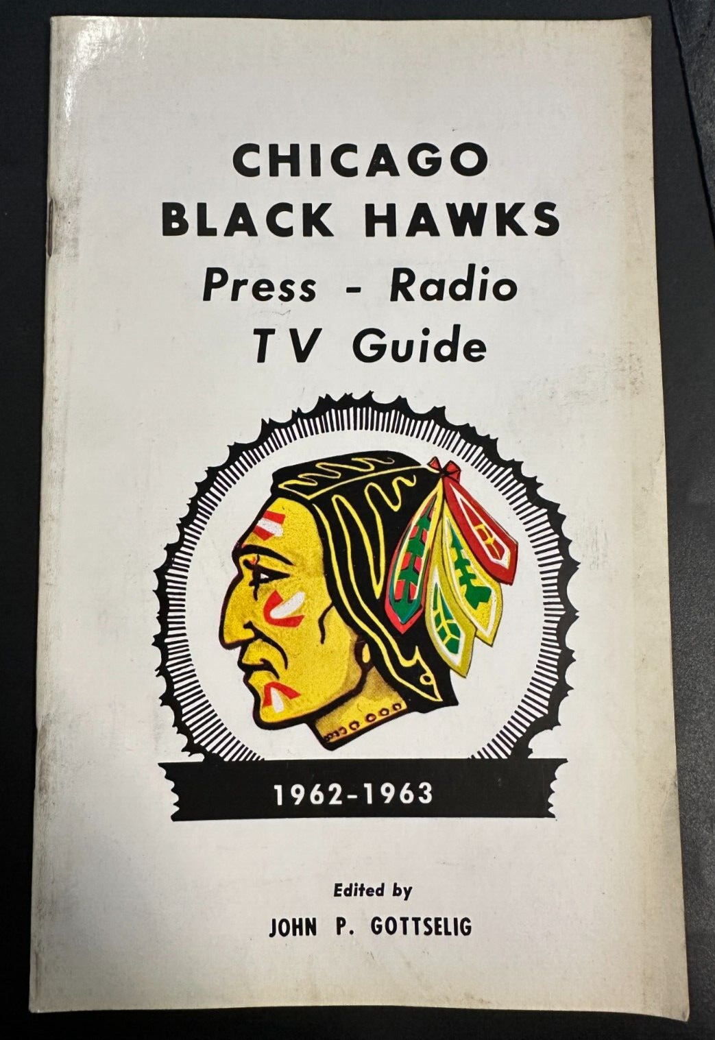 Vintage 1962-63 Chicago Black Hawks Press, Radio & Televison Guide NHL