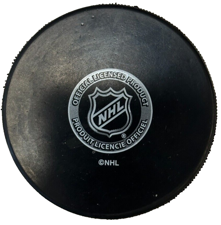 Trent Whitfield Autographed Boston Bruins Hockey Puck NHL