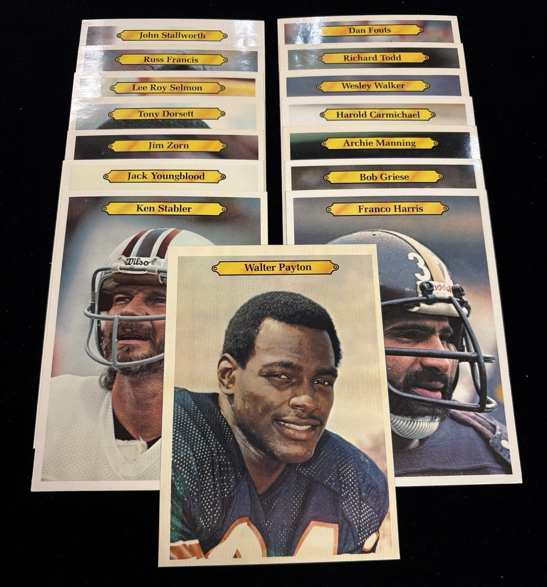 1980 Topps Football Jumbo Set Payton Bradshaw Dorsett Griese 30 Cards