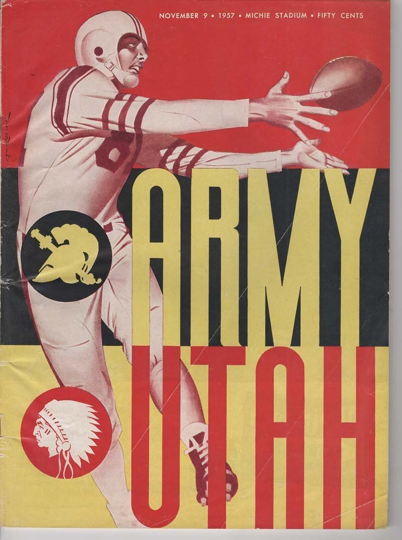 November 9, 1957 University of Utah Vs Army Cadets Program 39-33 Army
