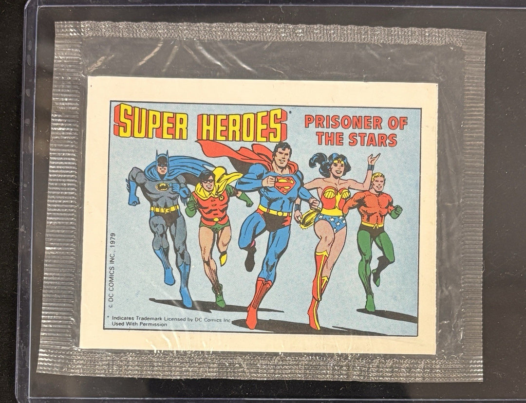 Vintage 1979 Post Mini DC Comic Book Super Heroes Prisoners Of The Stars Sealed
