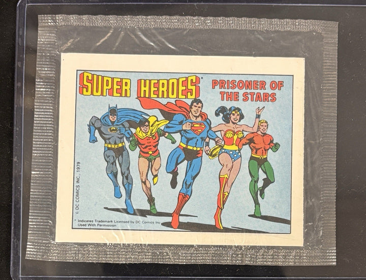 Vintage 1979 Post Mini DC Comic Book Super Heroes Prisoners Of The Stars Sealed
