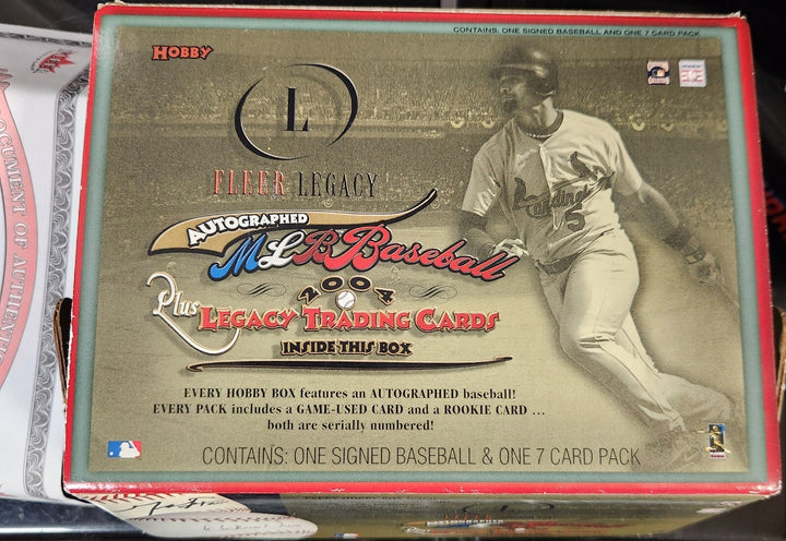 2004 Fleer Legacy Bubba Crosby Signed Major League Baseball #7/24 Yankees COA