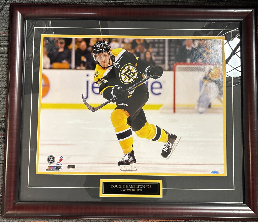 Dougie Hamilton Boston Bruins Matted & Framed Photo 23X27" NHL