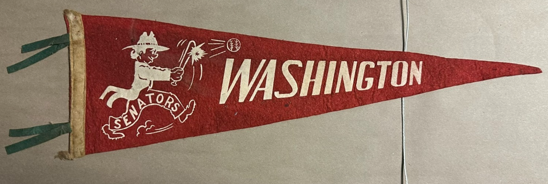 Vintage 1940's Washington Senators Felt Pennant