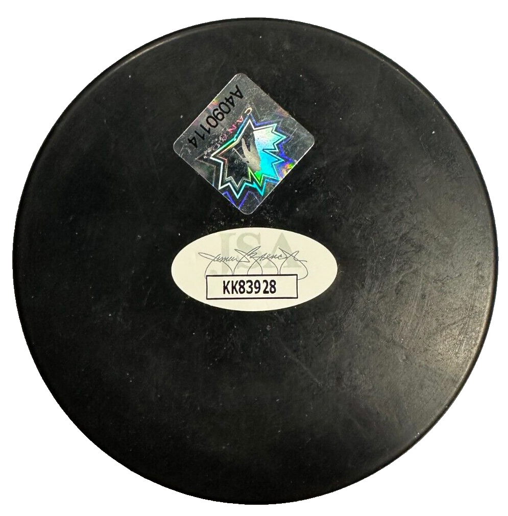 Steve Yzerman Autographed Team Canada Hockey Puck Red Wings JSA