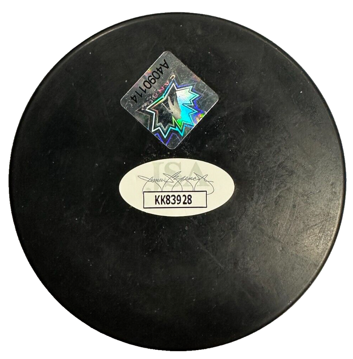 Steve Yzerman Autographed Team Canada Hockey Puck Red Wings JSA
