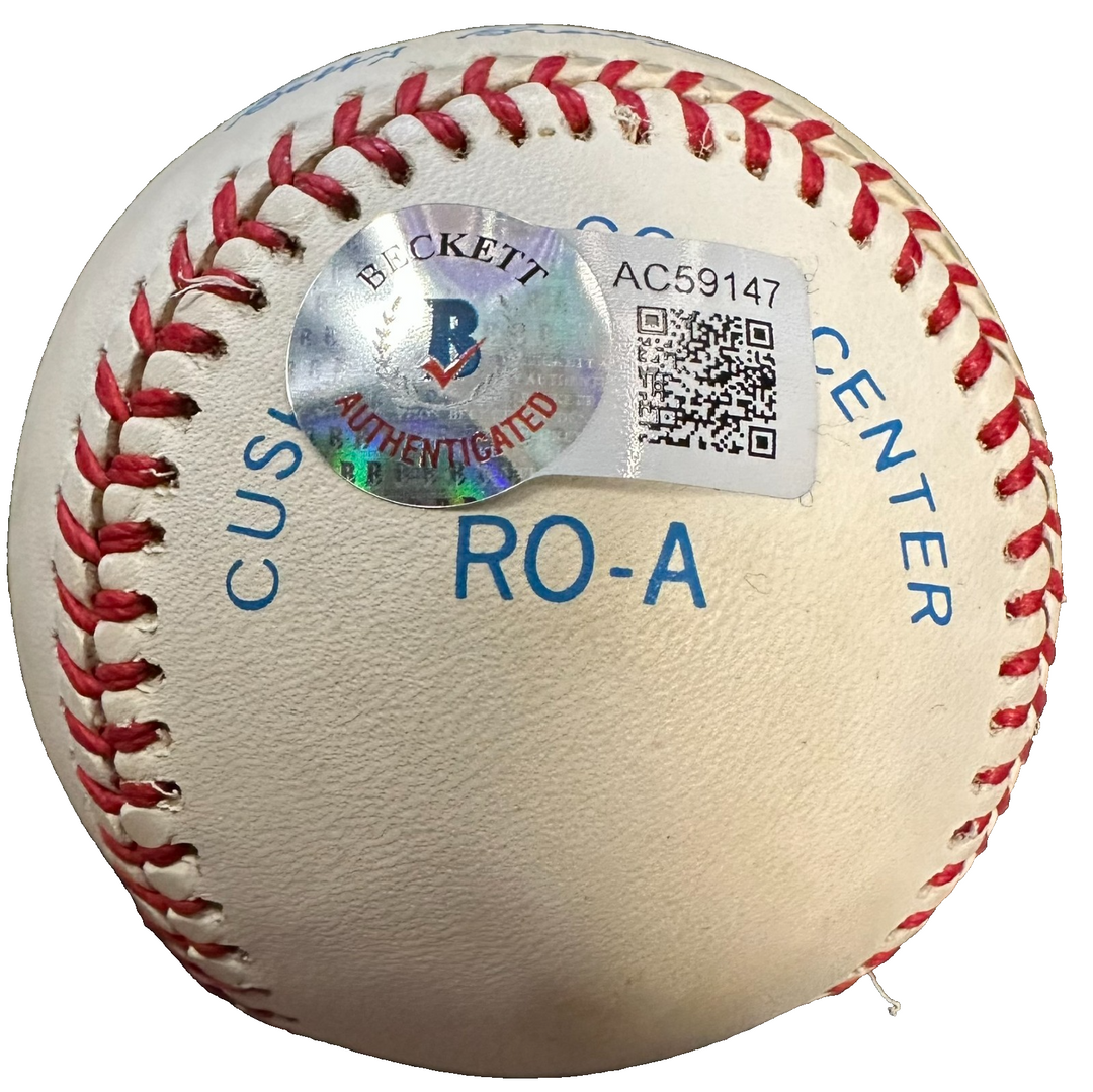 Ted Williams Autographed Rawlings OAL Baseball BAS HOF Boston Red Sox