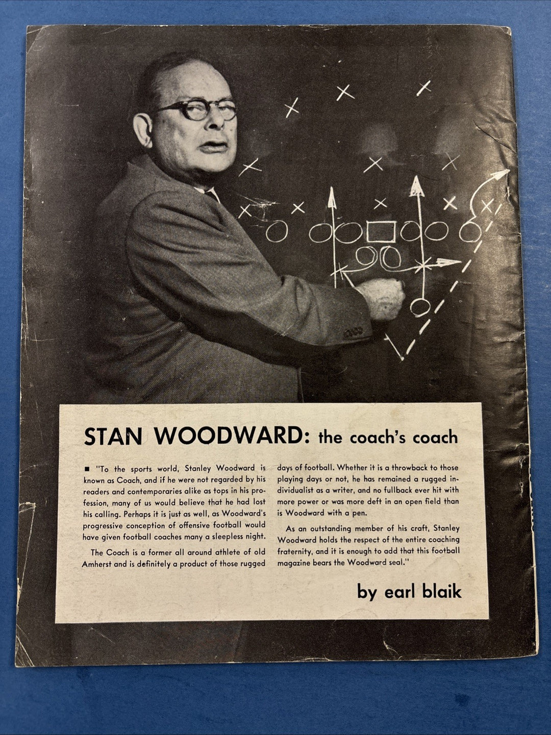 Stanley Woodward’s Football Dell Magazine 1949 DAN FOLDBERG