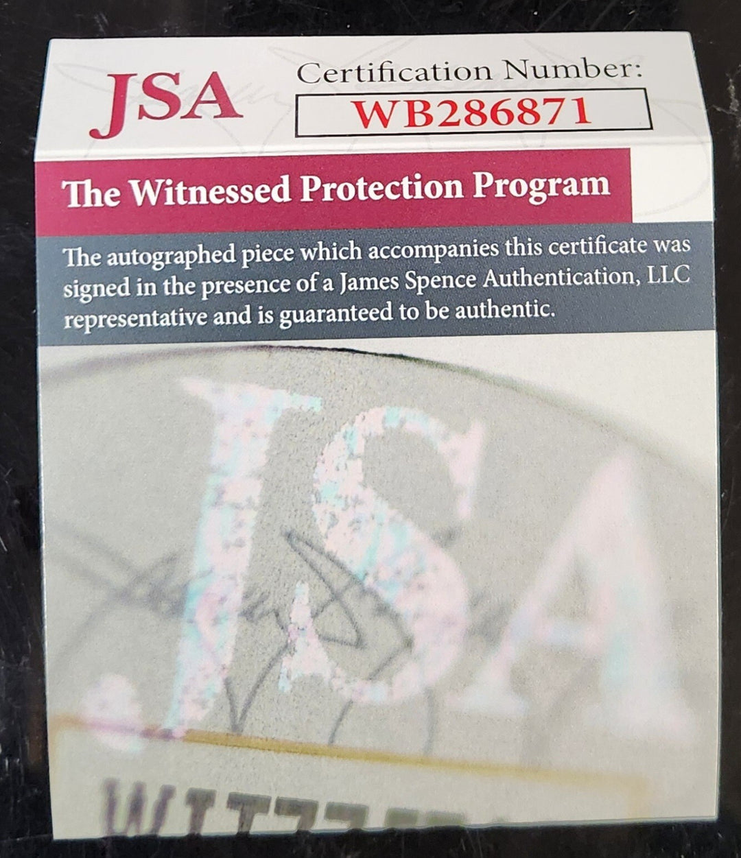 Joe West Signed Major League Baseball Umpire JSA COA