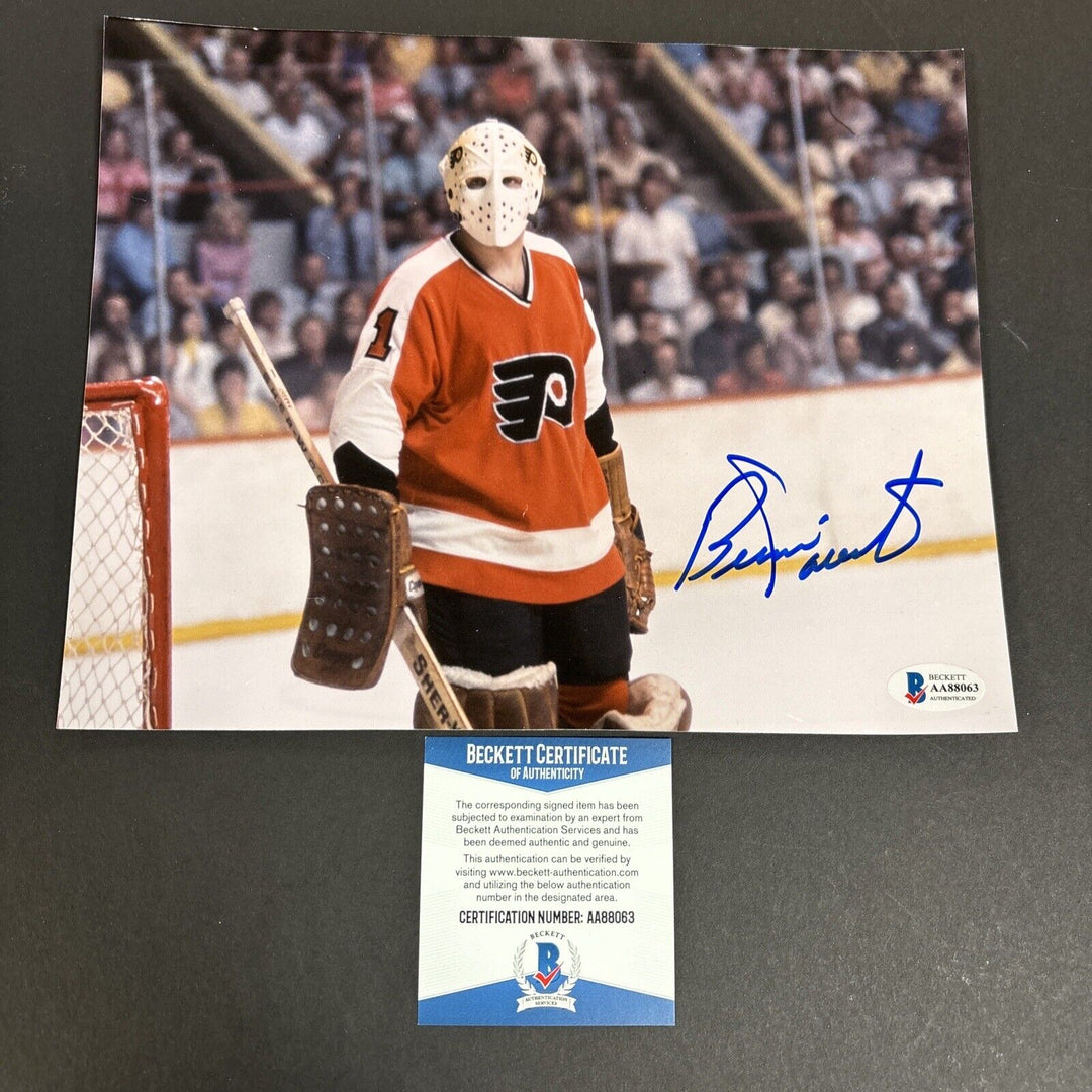 Bernie Parent Signed 8x10 Philadelphia Flyers Beckett COA Sportsworld