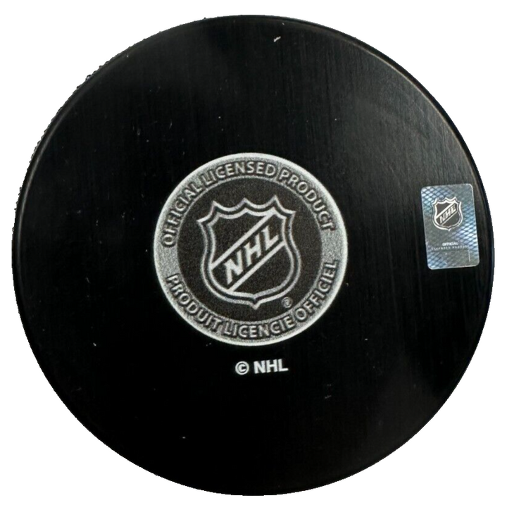 P.J. Stock Autographed Bruins 100th Anniversary Hockey Puck NHL
