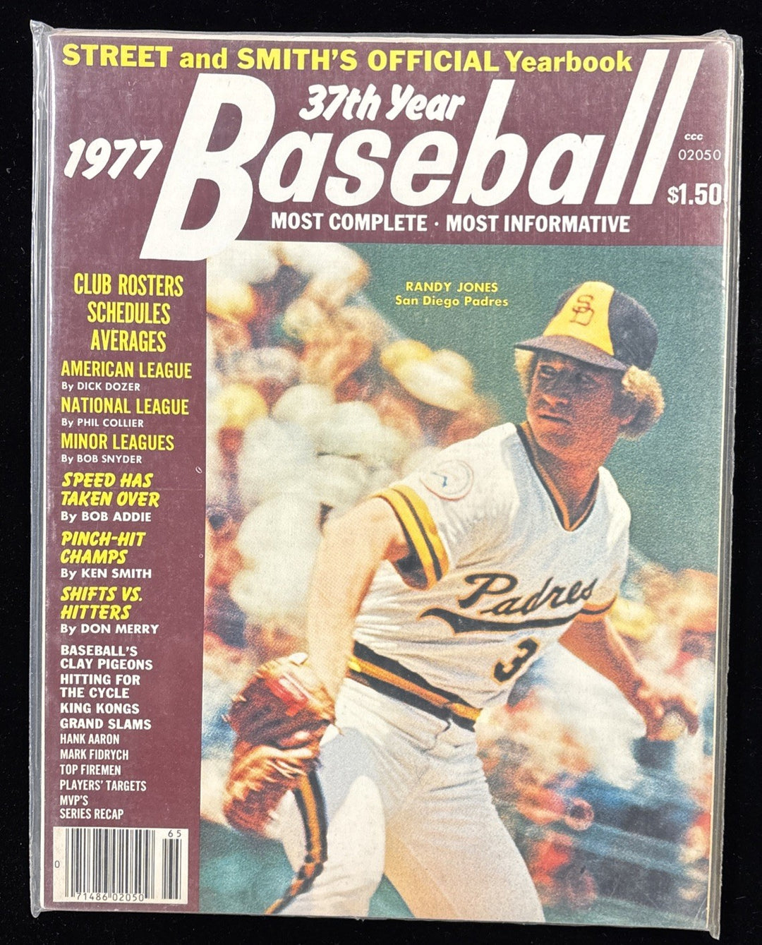 3 Street & Smith Yearbooks 1977 Baseball Randy Jones Mark Fidrych Thurman Munson